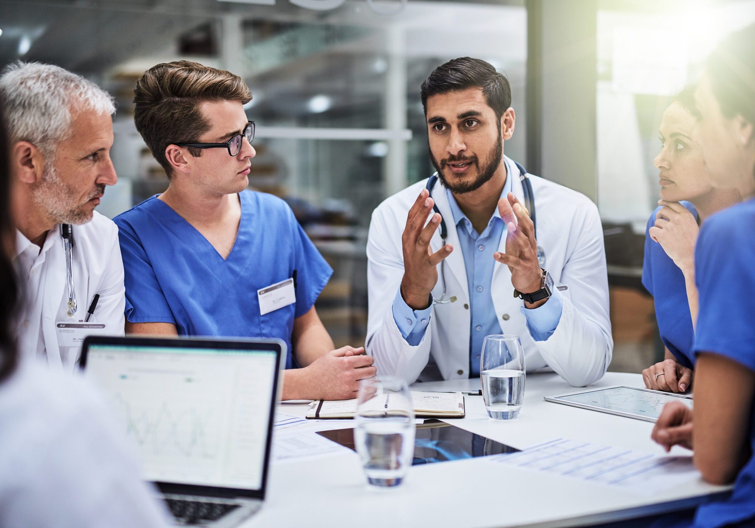 Shot of a team of doctors having a meeting