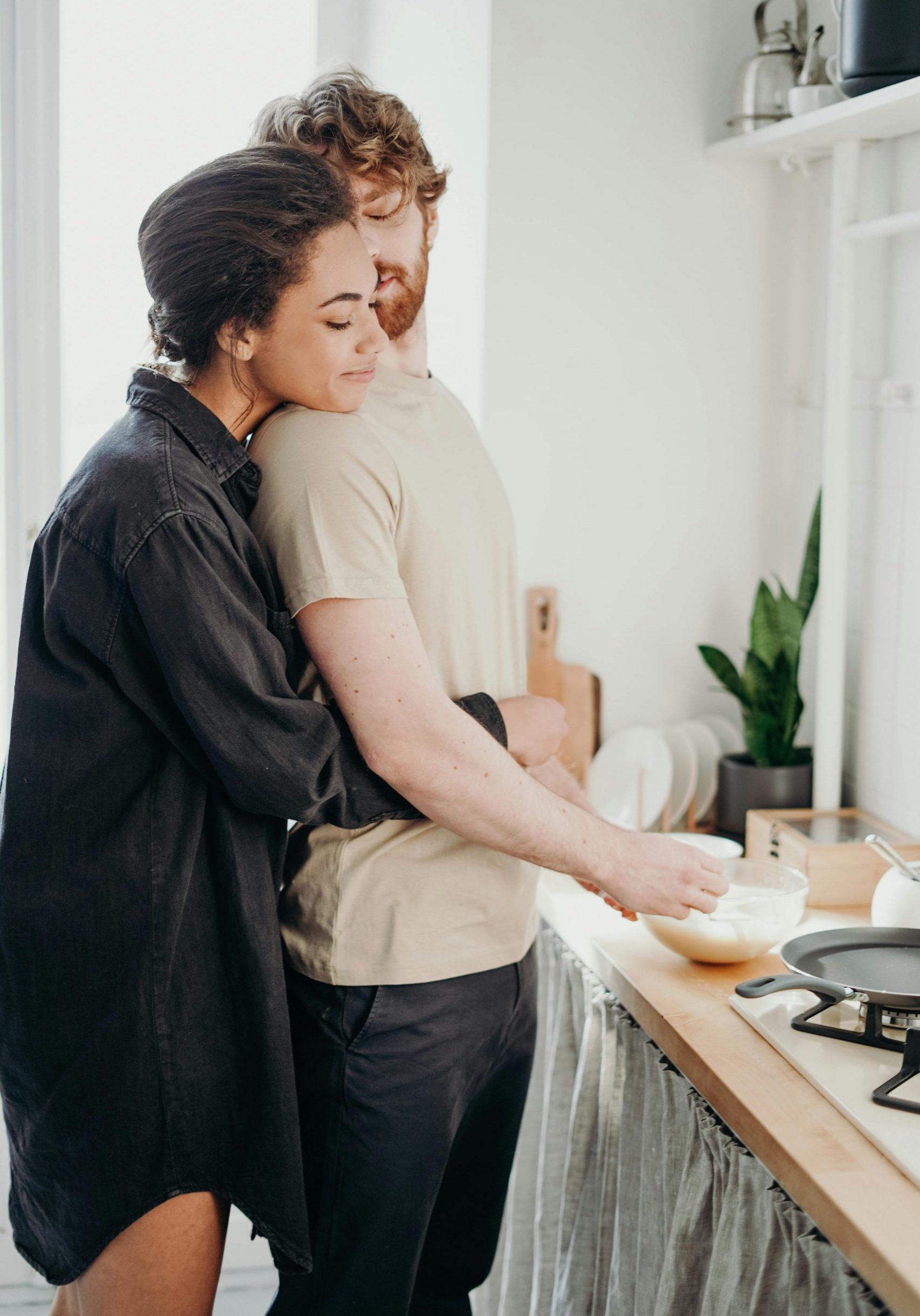 Couple sharing a heartfelt moment, expressing their love style.